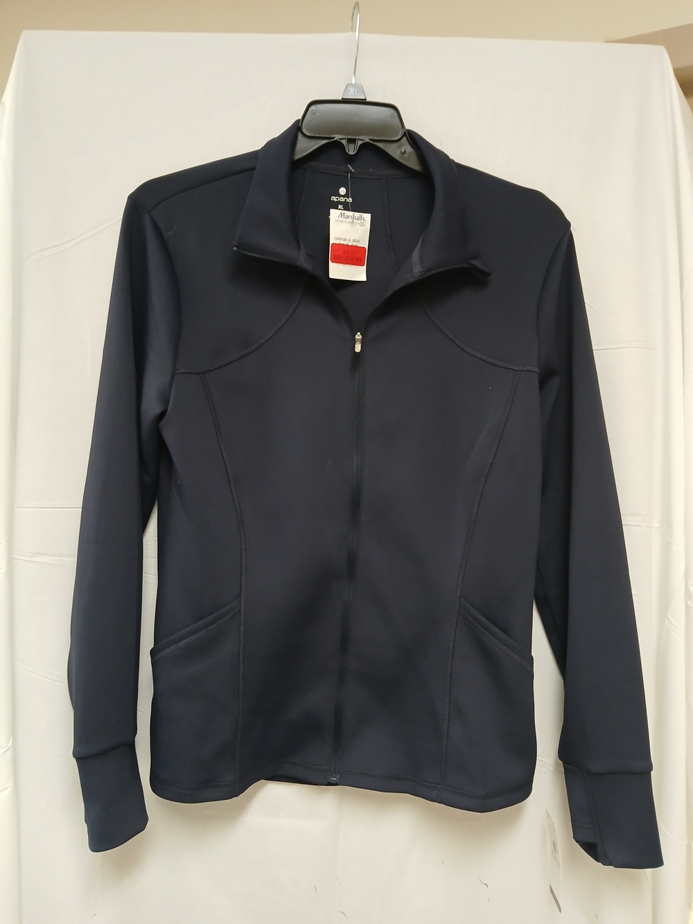 Apana Navy Full-Zip Utility Jacket